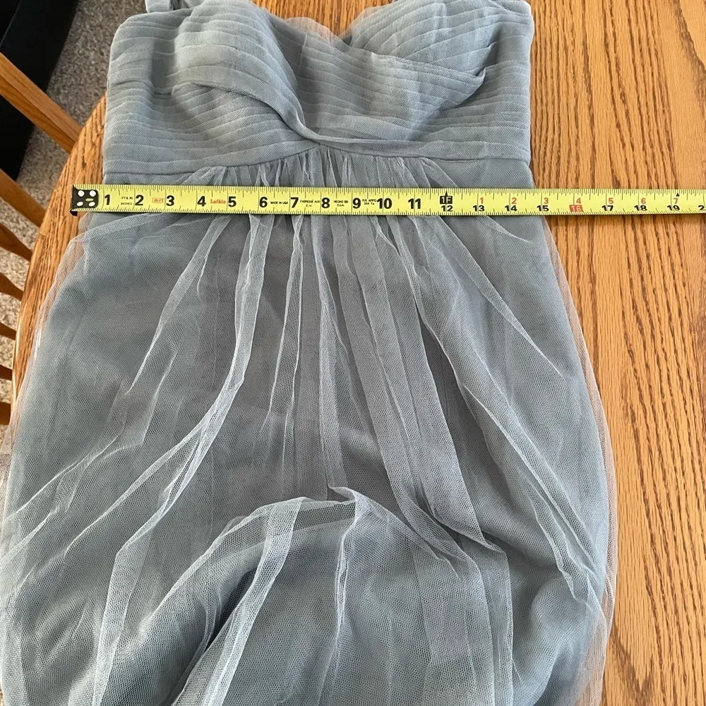 Jenny Yoo Pleated Bust Mesh Overlay Maxi Gown Bridesmaid Prom  Formal Size 2 - Image 7