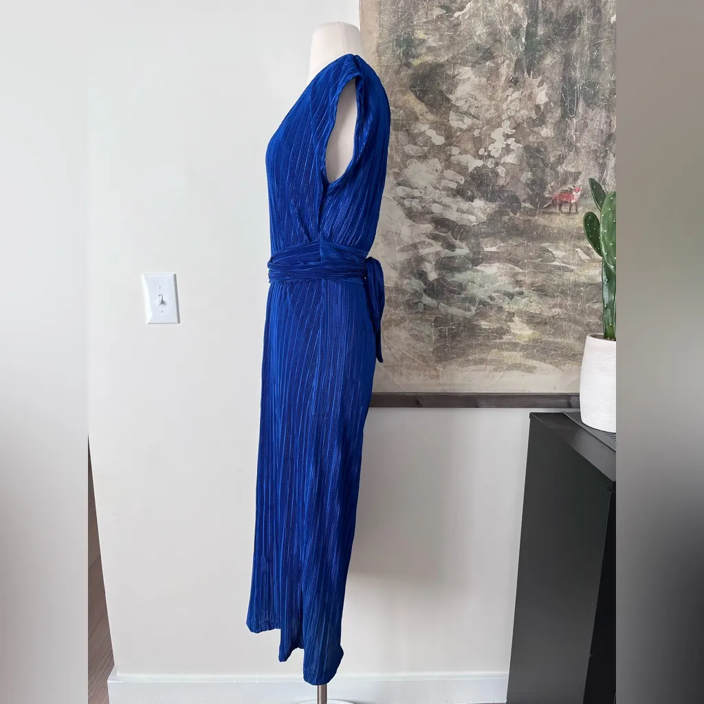 Anthropologie Maeve Sonata Jumpsuit in Blue Size 8 NWT $138 - Image 4