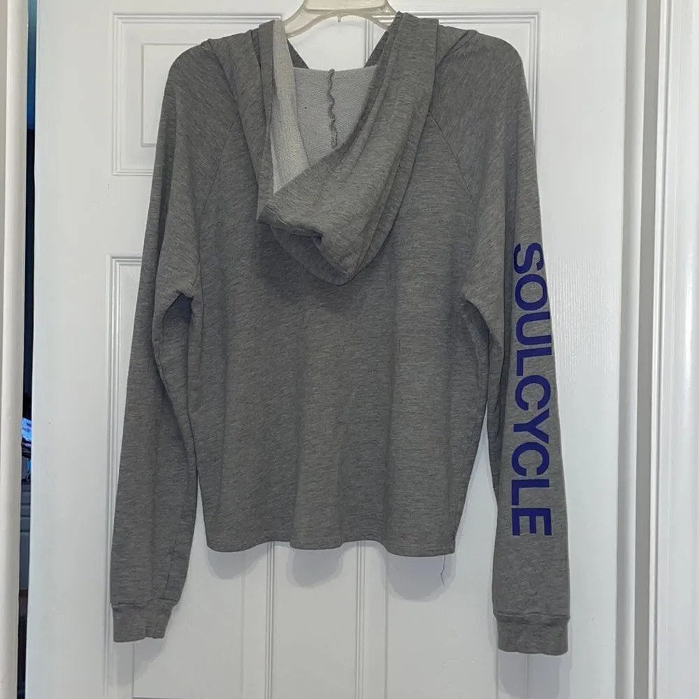 Soul Cycle x Lauren Moshi Studded Animal Print Hoodie - Image 8