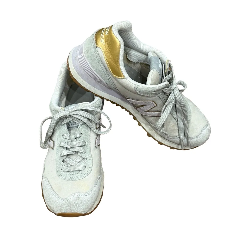🏃‍♀️ New Balance 515 Women’s Sneakers – Light Cream with Gold & Grey, Size 8.5 ✨ - Image 5