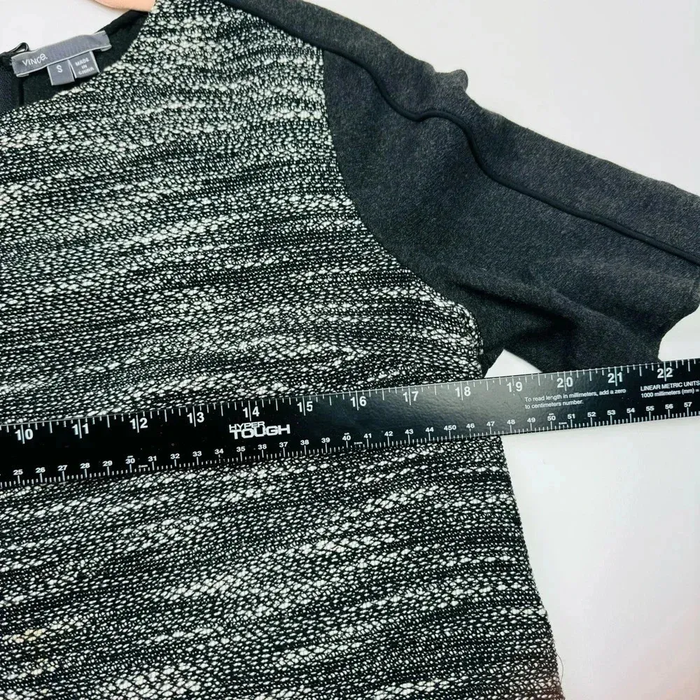 Vince Textured Tweed Wool Boxy Zip Top Size‎ Small - Image 6