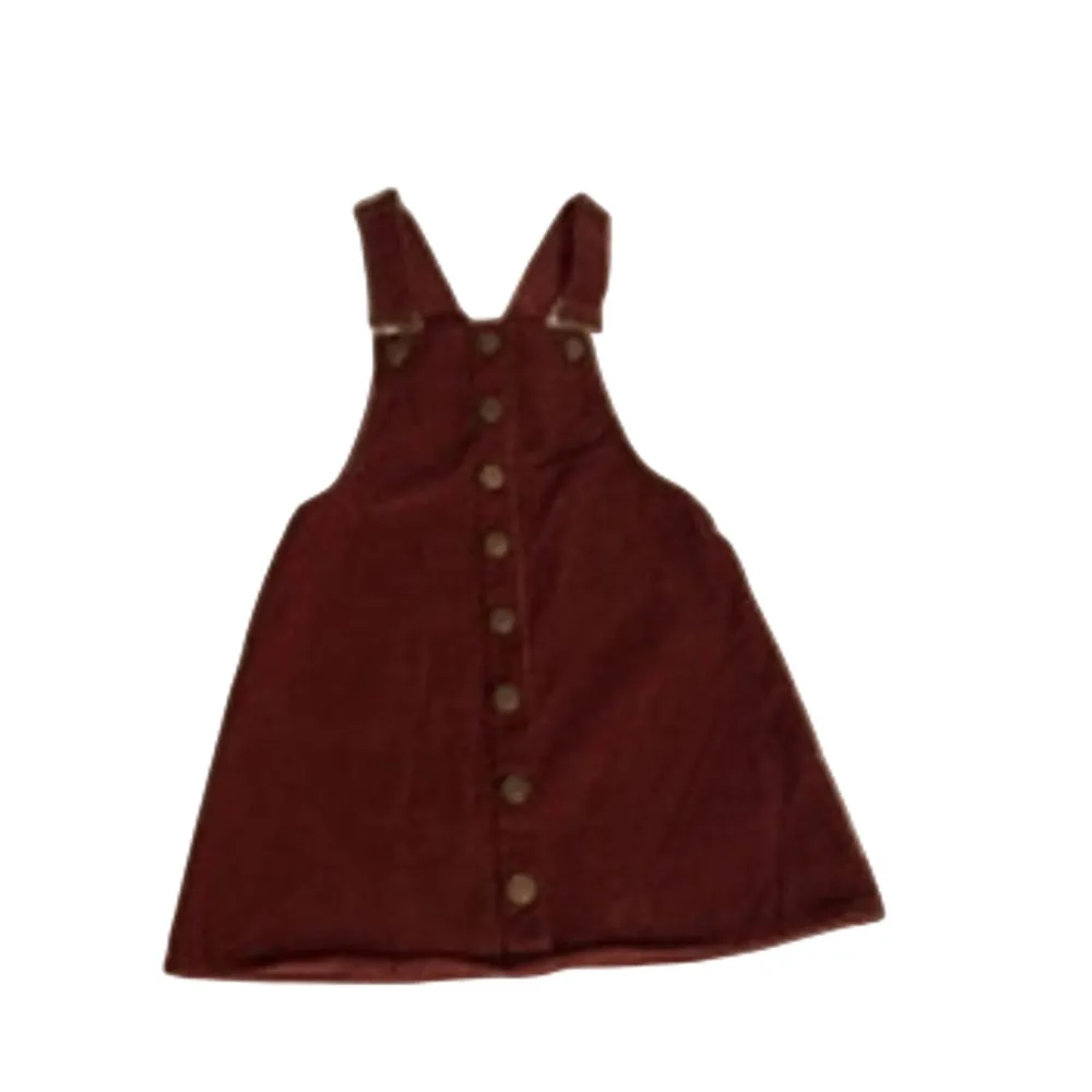 Rue21 Corduroy Pinafore Dress Button Front Maroon XS - Image 2