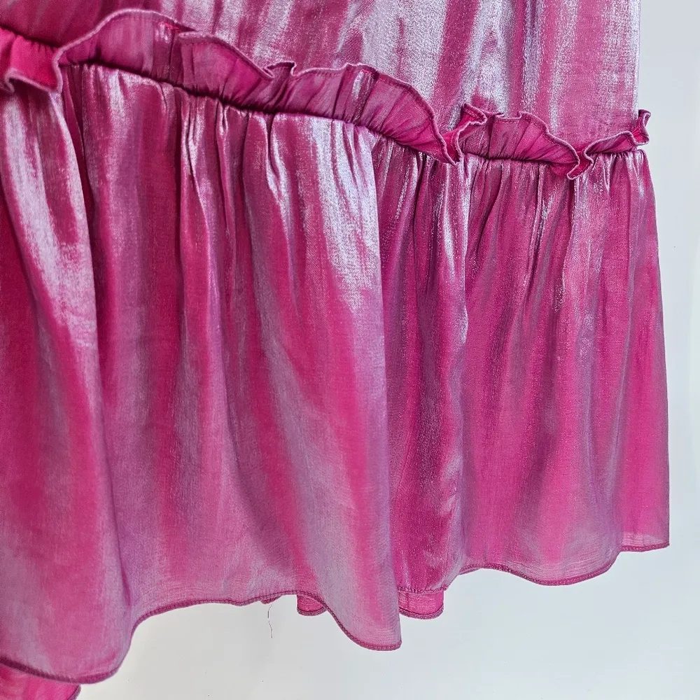 Elliatt Teagan Iridescent Midi-Dress Pink Size XL NWT Mermaidcore Formal Wedding - Image 7