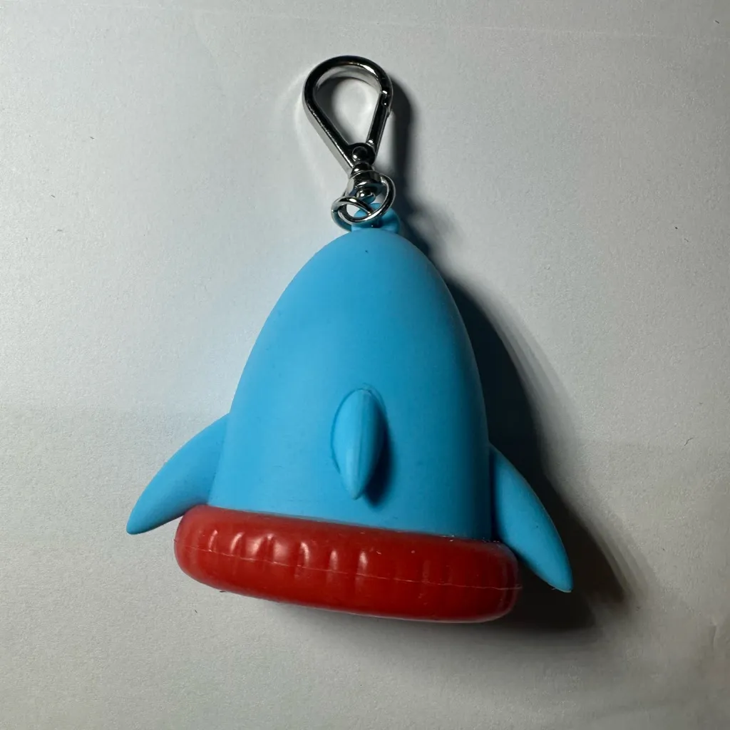 Bath & Body Works Shark PocketBac Holder Blue & Red Floaty - Image 2