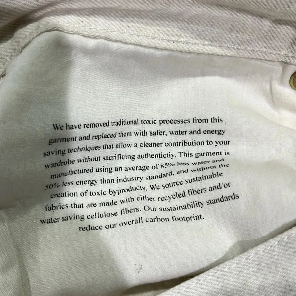 Frame Le Brigette Denim Shorts Cotton Linen Blend in Au Natural Sz 27 - Image 10