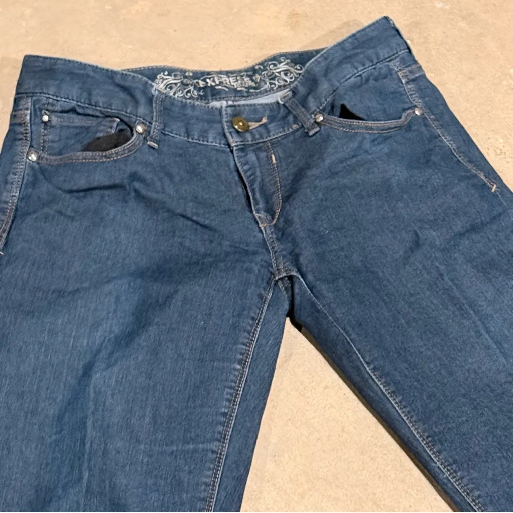 Express Women's Blue Boot Cut Jeans - Image 2