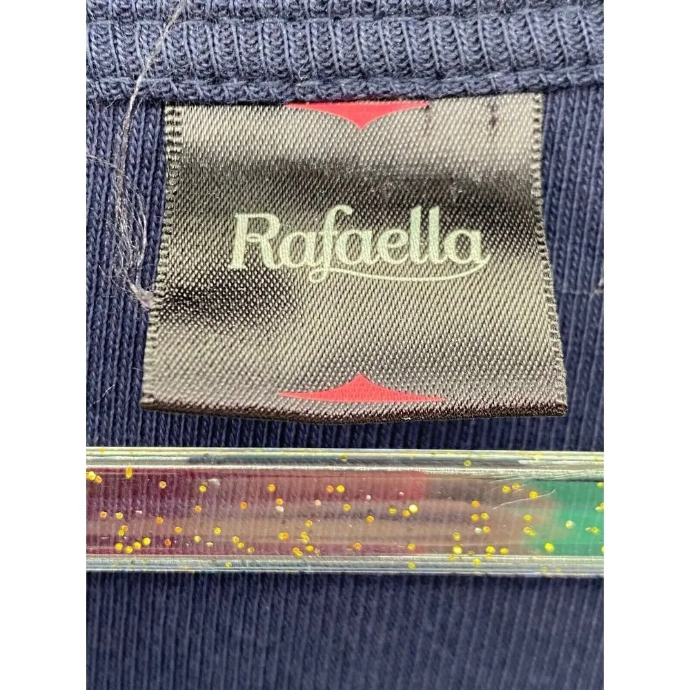 RAFAELLA Sweater Cardigan Floral Lace Overlay Cottagecore Lagenlook Button Up 2X - Image 2