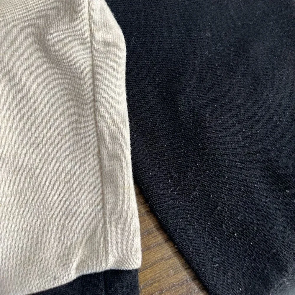 Color Block Button Front Lightweight Cardigan Sweater Sz Sm Women’s Black & Tan - Image 4