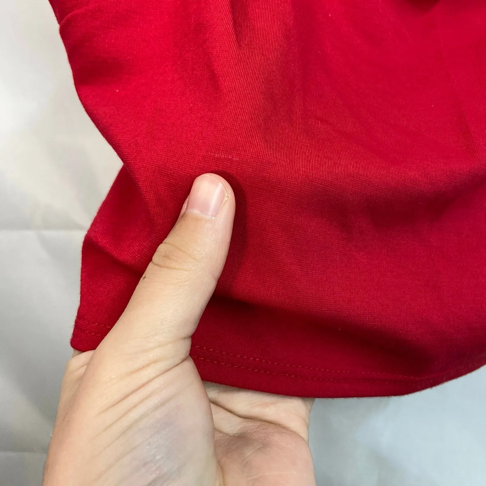 Urban Outfitters women's red thick strap cropped stretch basic cami tank top‎ S - Image 5