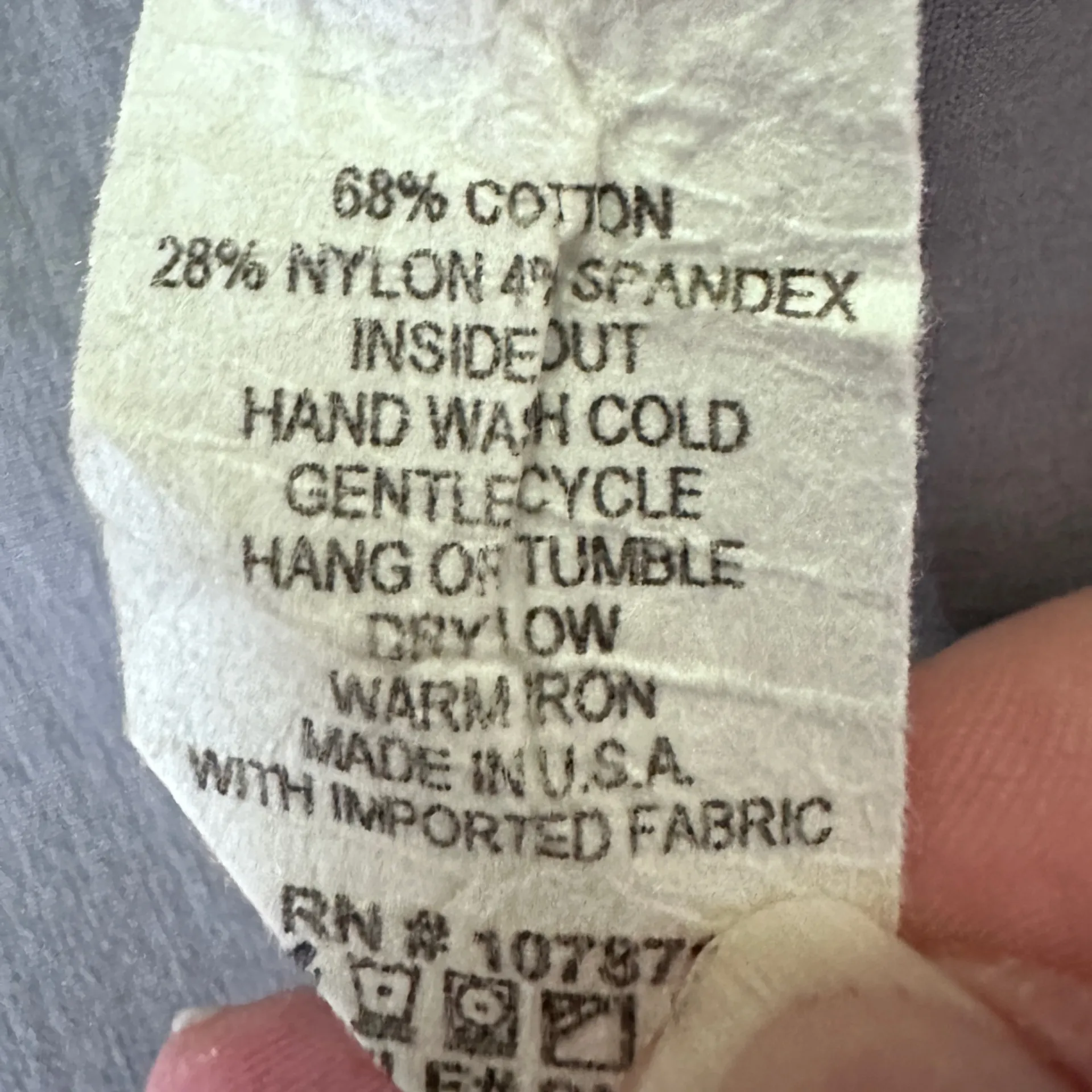 Comfy USA Button Down Long Sleeve Top Blouse Gray Covered Placket Basic Casual S - Image 9