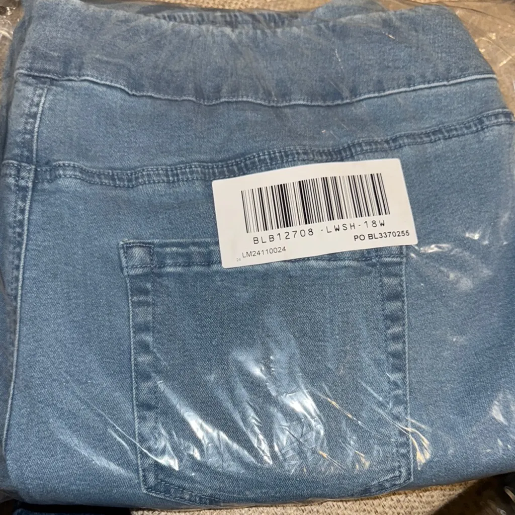 DenimEase Flat-Waist‎ Pull-On Jeans - Image 5