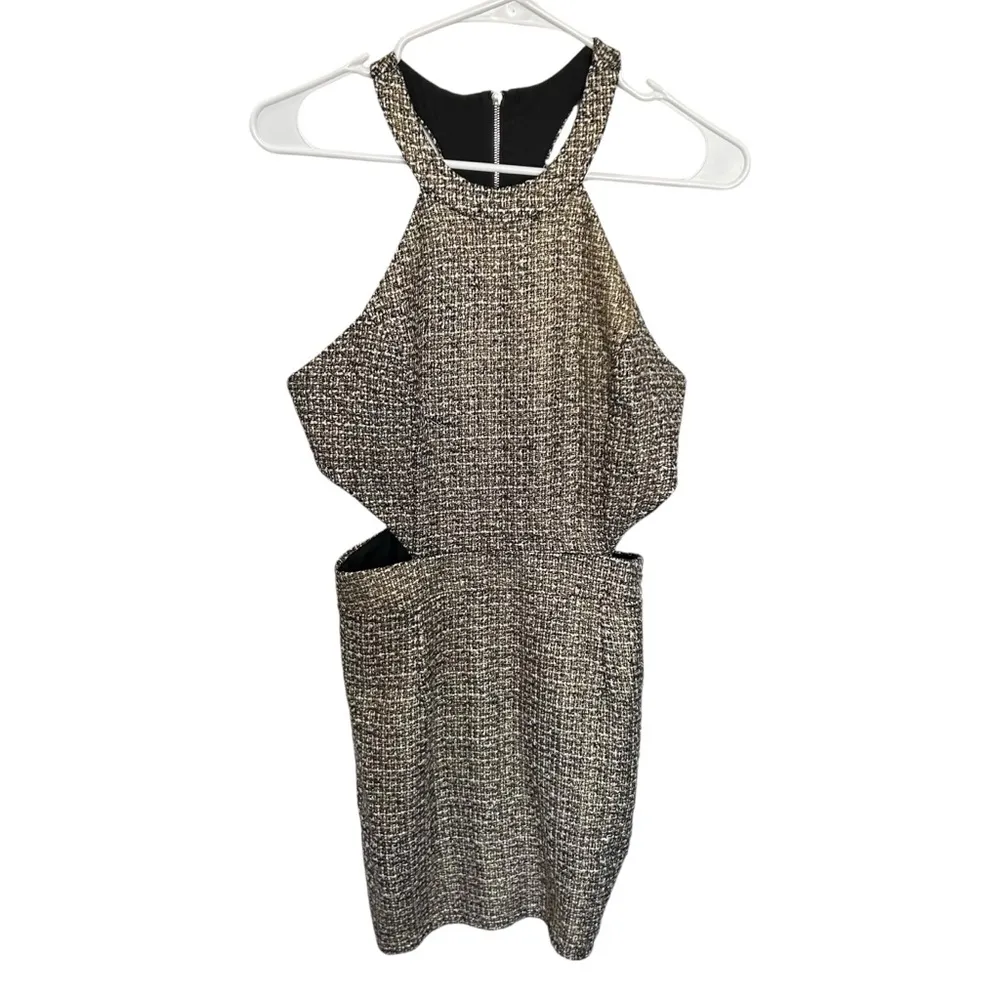 NWT By The Way Revolve Willa Cut Out Mini Dress in Brown Size M - Image 5