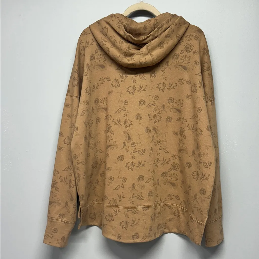 HOOEY ROOMY TAN HOODY PULLOVER SWEATSHIRT SIZE XL TAN WESTERN COWBOY - Image 3