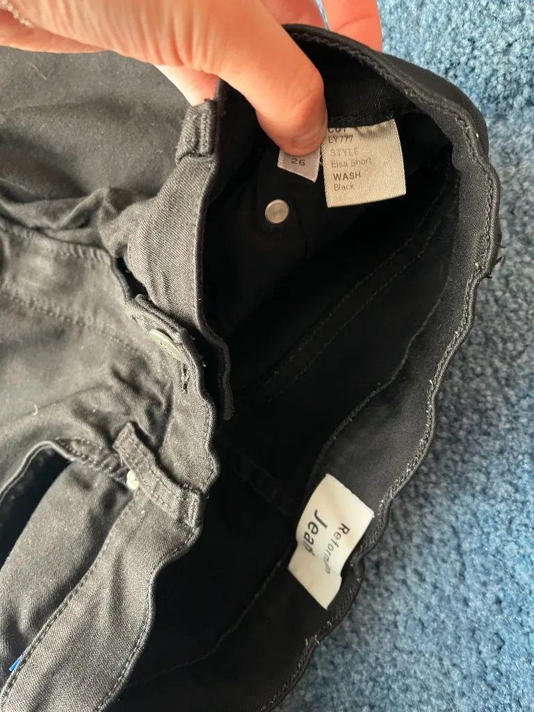 Jeans Black Elsa Shorts Jeans Jeggings - Image 4