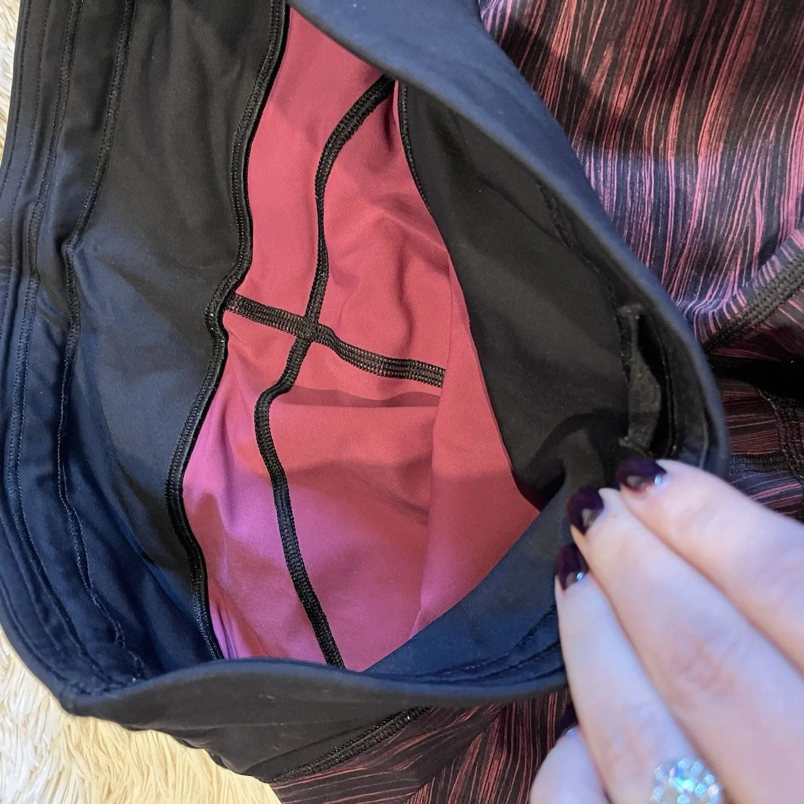 Lululemon Women’s 8 Leggings Run The Day Crop Active Pant 18.5’’ Inseam - Image 5