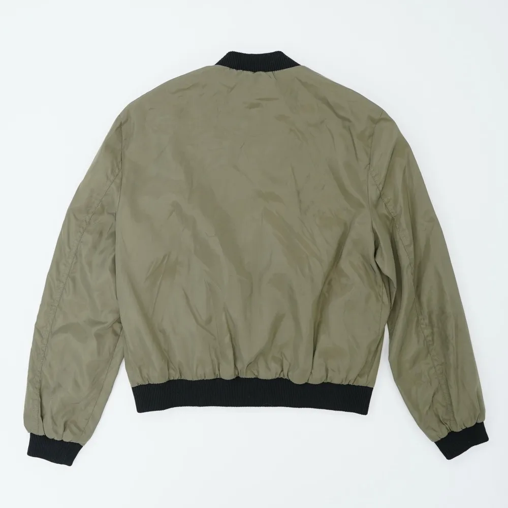 Patch Bomber Jacket Green Size M - Image 2