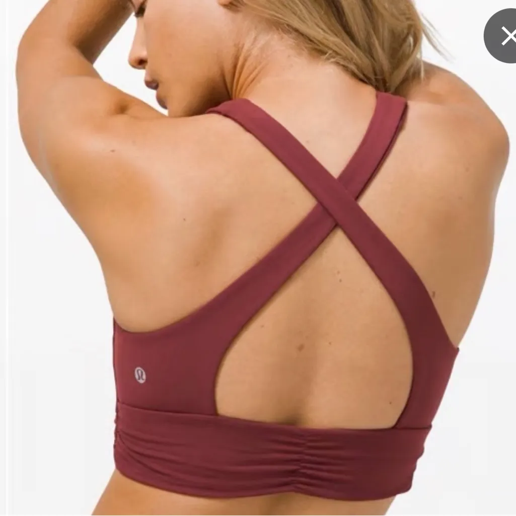 Lululemon Athletica Cross-Back Sports Bra -Color Terracotta - Image 2