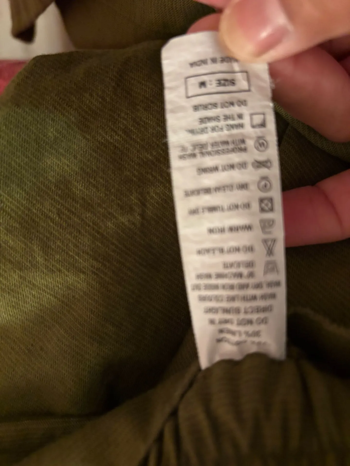 Benetton Olive Green Safari Suit Set, size Medium - Image 8