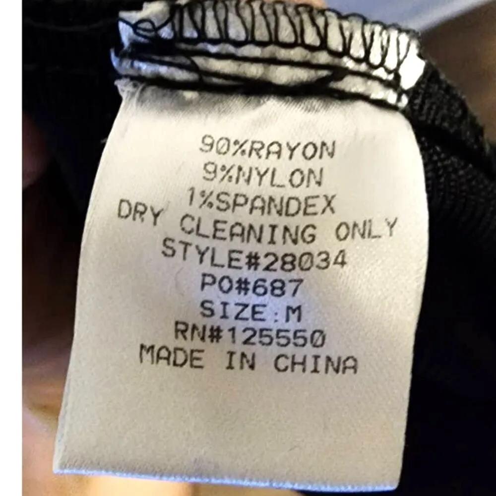 HERA Collection Black Corset Front Stretch Knit Jumpsuit Catsuit Jumpsuit Medium - Image 5