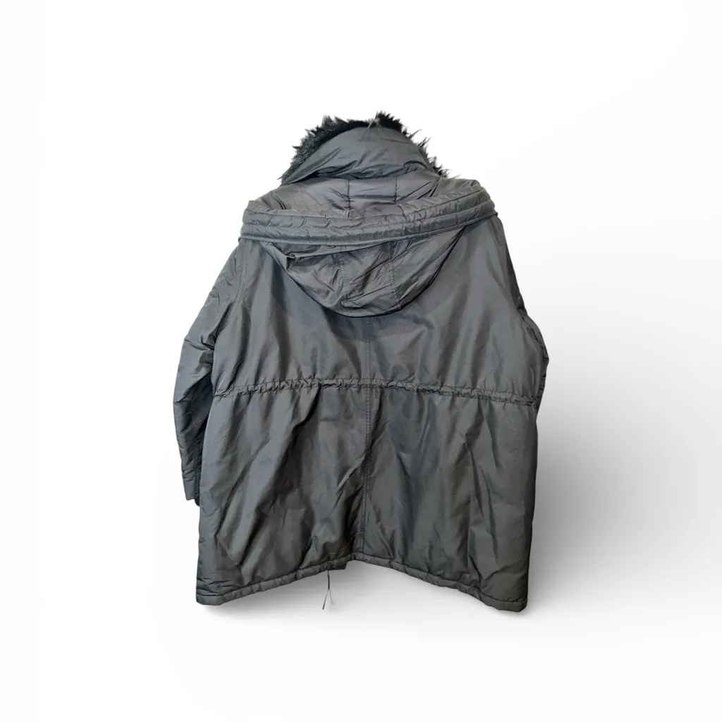 The Kooples Paris Black Faux Fur Hooded Puffer Parka Coat Size M Women’s NWT - Image 4