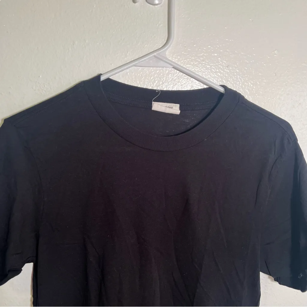 Re/Done Rolled Sleeve Tee Black M - Image 3