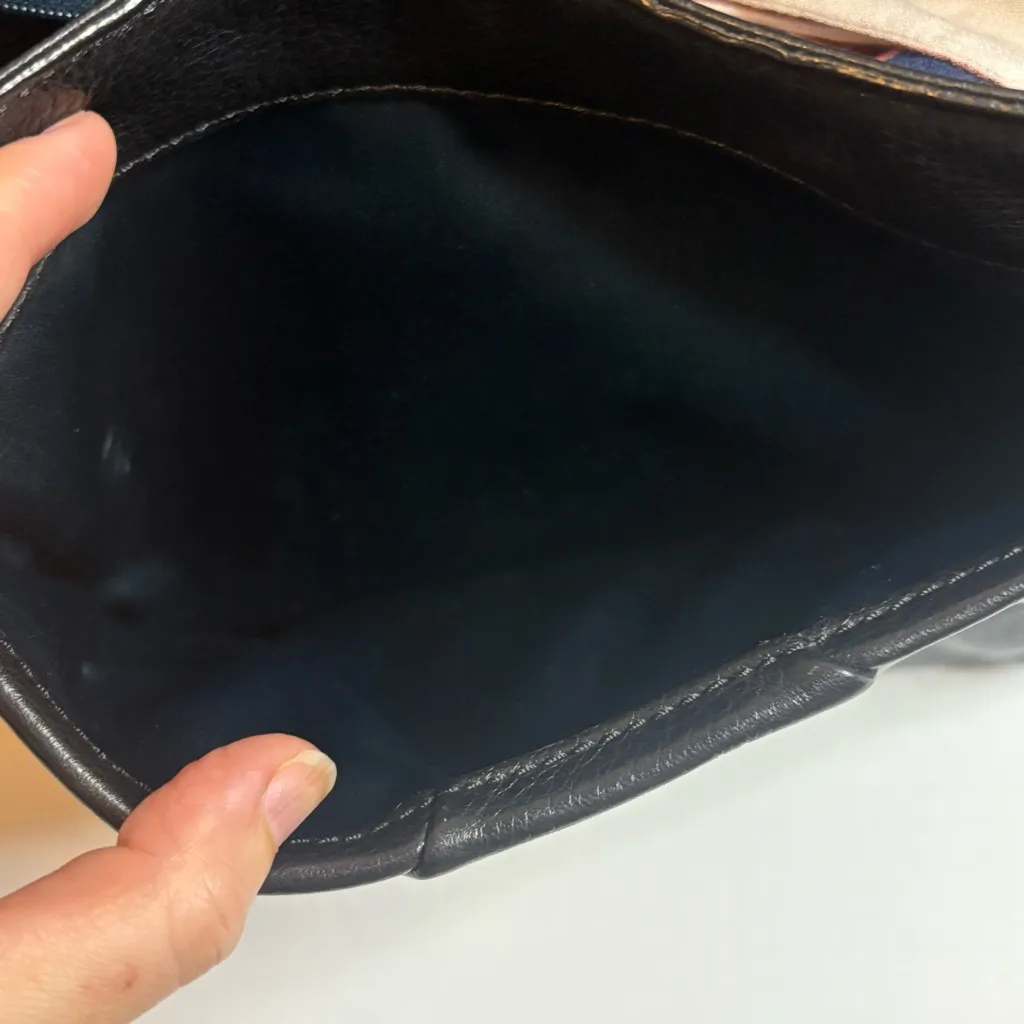 Coach 2013 Madison glitter python Sadie Flap Leather Crossbody Satchel in Black - Image 8