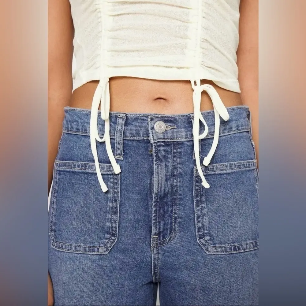 BDG Urban Outfitters Ruched Slub Crop Tank - Image 3