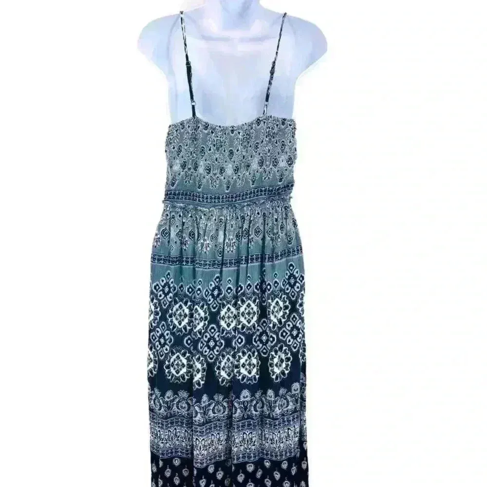 Patrons‎ of Peace Blue Paisley Maxi Dress Size M - Image 2