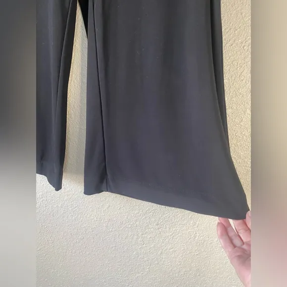 White House/Black Market cropped‎ black wide leg dress pants - Image 3