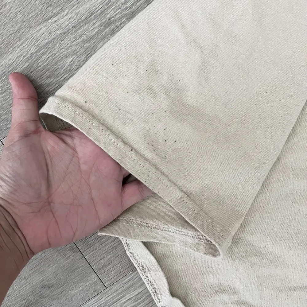 Disney 101 Dalmatians Pongo Perdita Stitched Heart Embroidered Cream Tan Shirt - Image 6