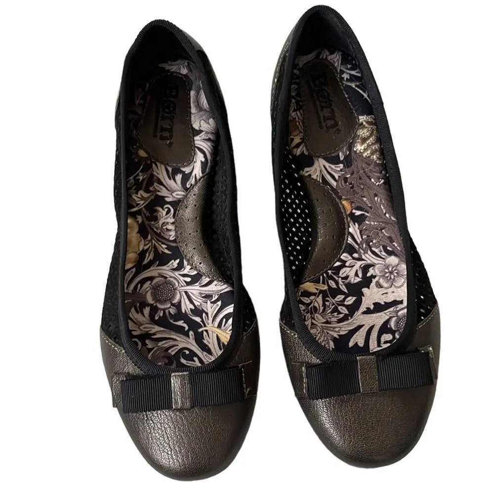 Like New Born Leather Flats Size 6 - Image 2