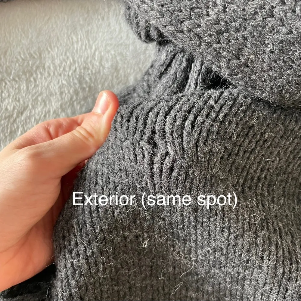 Vince Chunky Wool Knit Oversized Open Cardigan Sweater Medium - Image 9