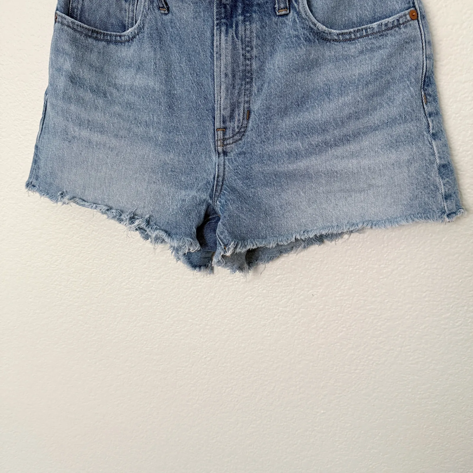 [Madewell] Balsam Wash The Perfect Jean Shorts High Rise Cut-Off Denim Size 29 - Image 7