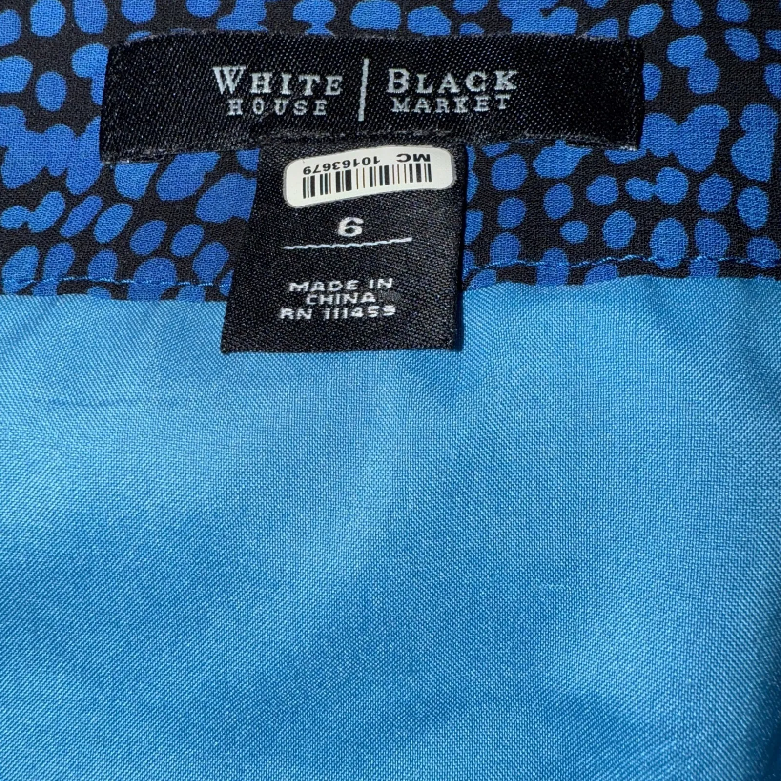 WHITE HOUSE BLACK MARKET Tiered‎ Ruffled Raw Edge Ombre Dot Skirt EUC Size 6 - Image 8