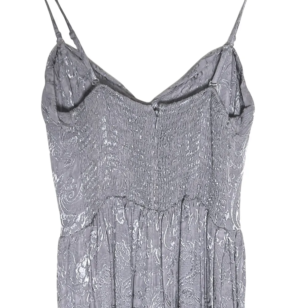 Anthropologie Maple by Some Odd Rubies‎ Jacquard Sweetheart Mini Dress Gray 6 - Image 3