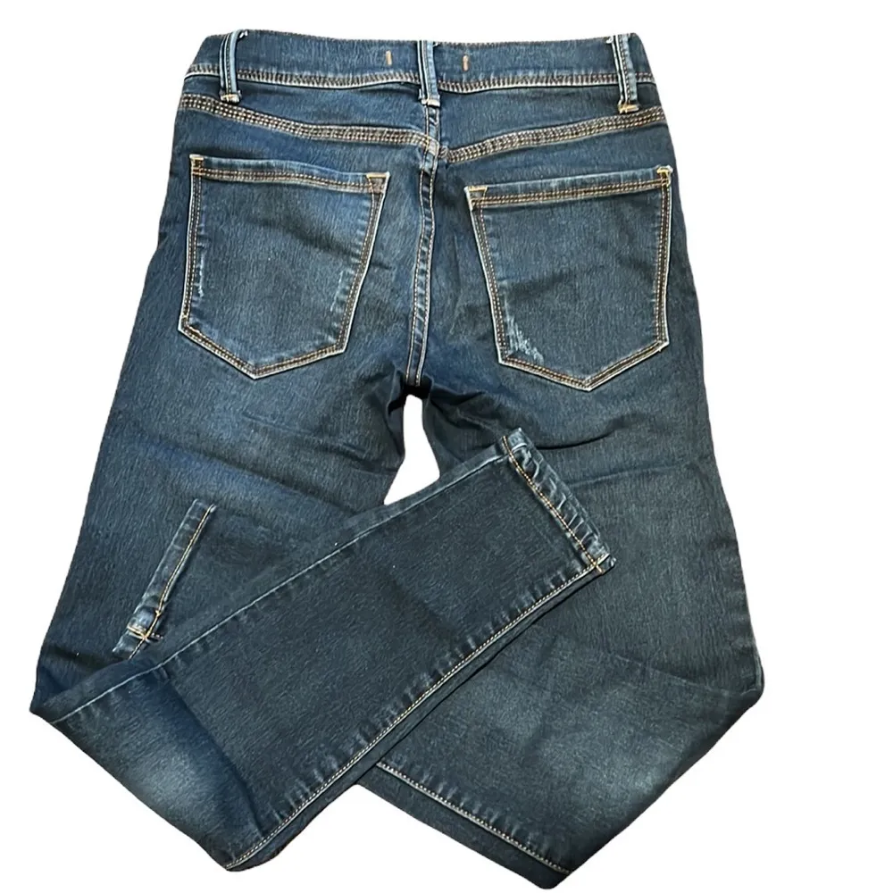 FREE PEOPLE dark denim SKINNY JEANS size 24 - Image 9