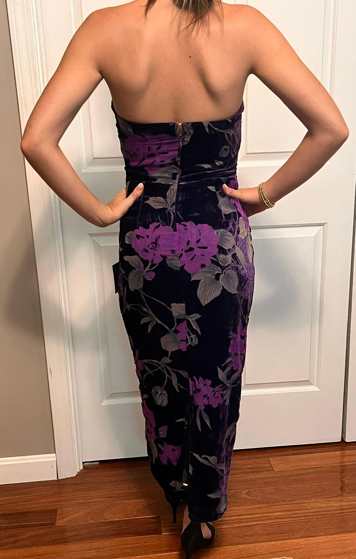 Lulus Velvet Strapless Dress - Image 5