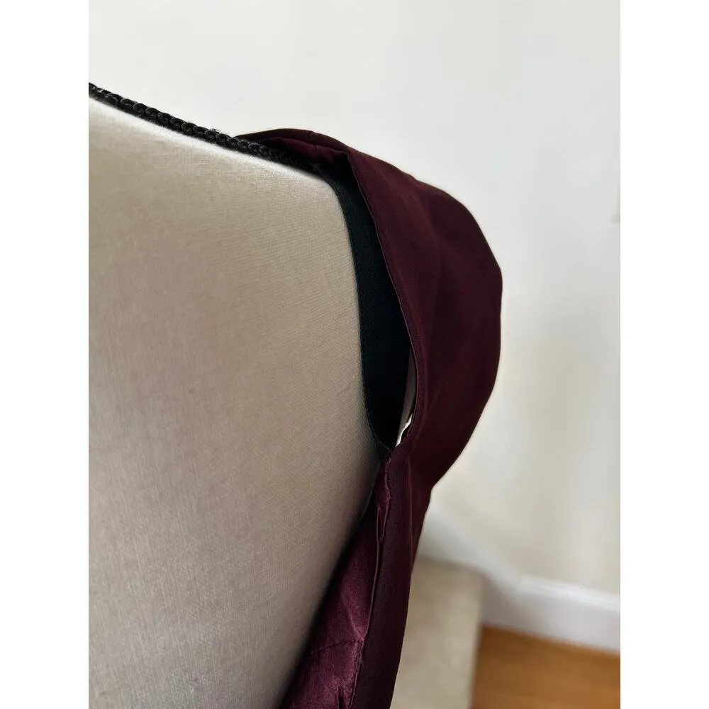 NWT City Chic Rippled Love Oxblood Burgundy Ruched Midi Sheath Dress - Image 5