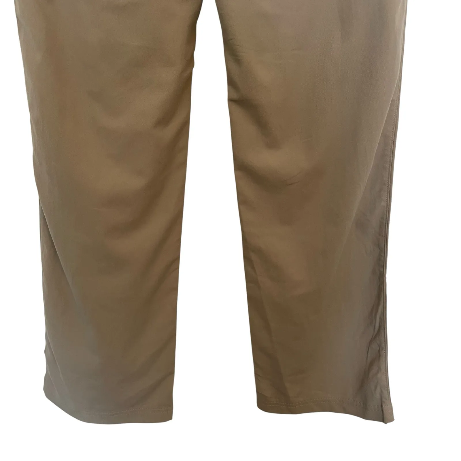 Patagonia High Waisted Flat Front Slim Straight Outdoor Hiking Pants Tan Size 4 - Image 7
