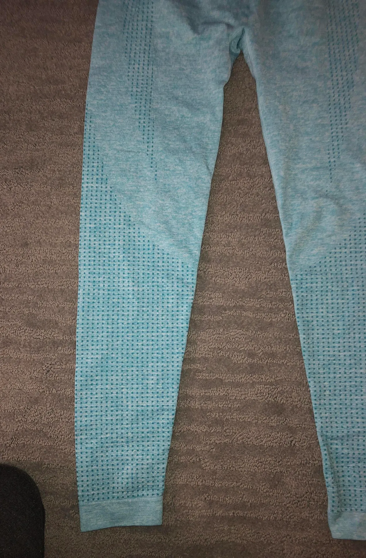 SheIn Blue Contouring Leggings - Image 6