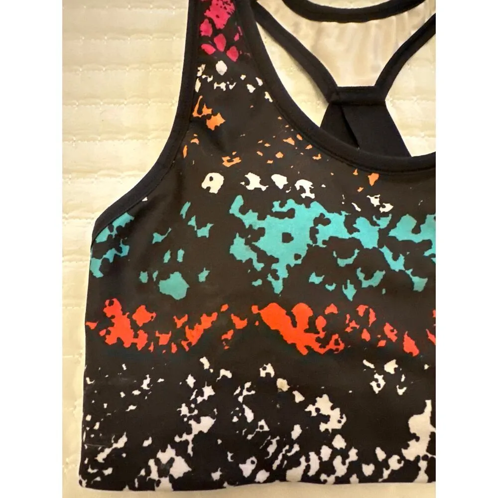 Marika Cycle House Sports Bra Colorful Black Size Small Active Workout Sporty - Image 2