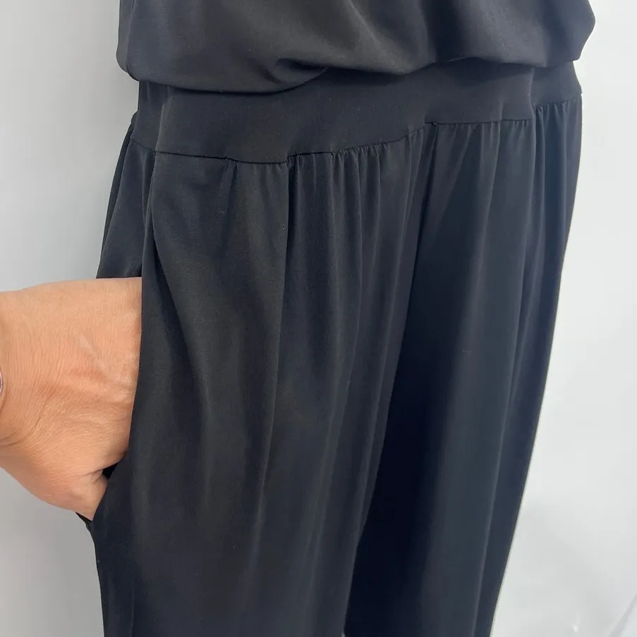 WHBM Satin Jumper Sz 8 Glam Metallic Trim Mob Wife Sleeveless Cocktail Date Vamp - Image 4