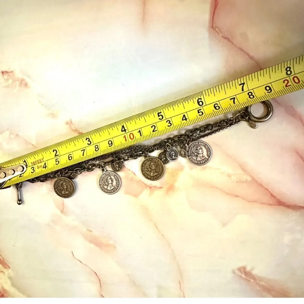 Premier Designs queen Elizabeth coin charm bracelet - Image 4