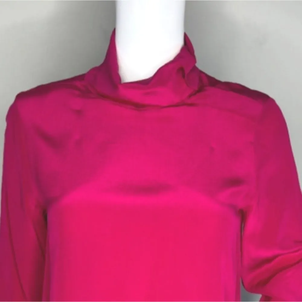 COS Blouse Women 2 Raspberry Pink Blouse Casual Career Office Workwear Versatile - Image 6