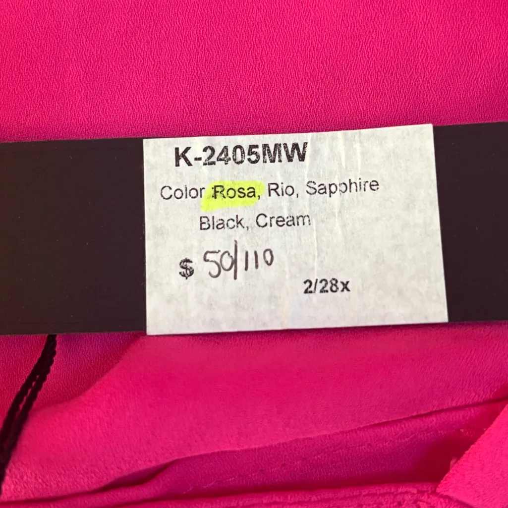 Krisa  Revolve Pink Spaghetti Strap‎ Top Size XS NWT - Image 4