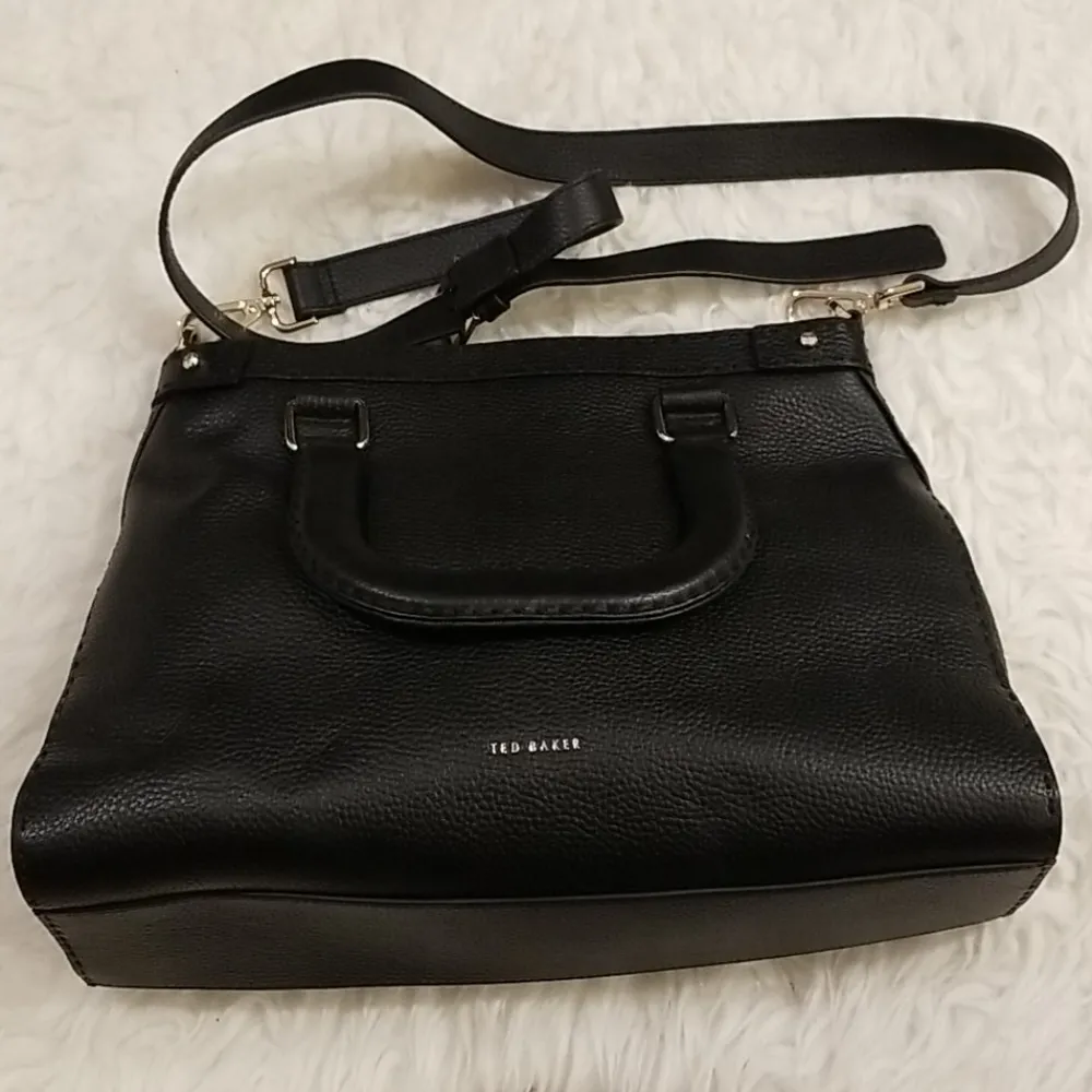 💕TED BAKER💕 Padded Handle Leather Tote Bag Black NWT - Image 11