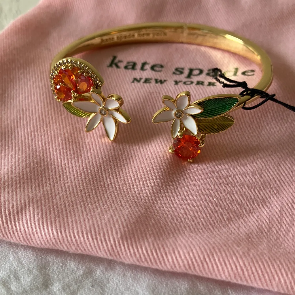 Kate Spade: Sweet Citrus Hinge Cuff- Gold Tone - Image 15