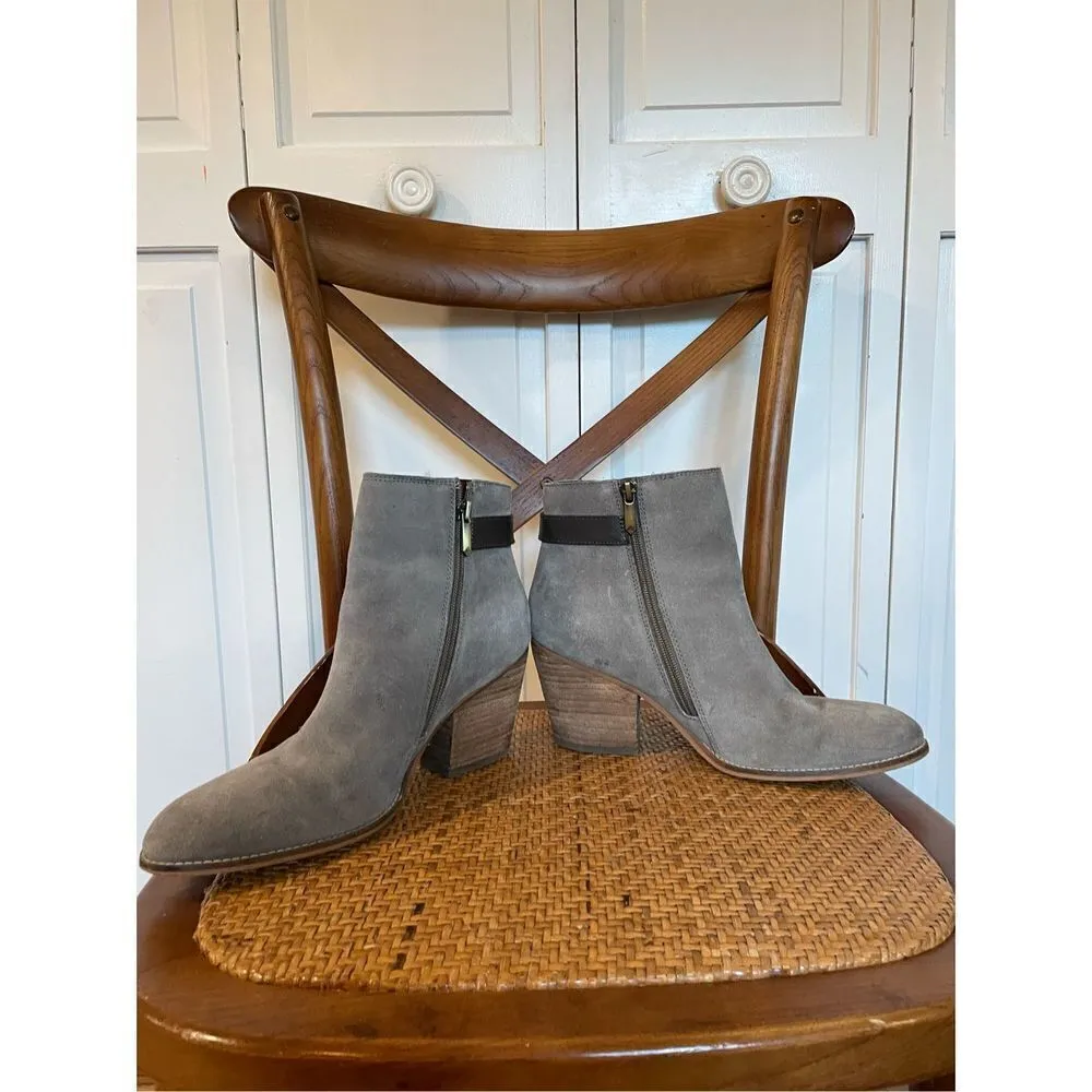 Sam Edelman grey suede booties size 8.5 - Image 10