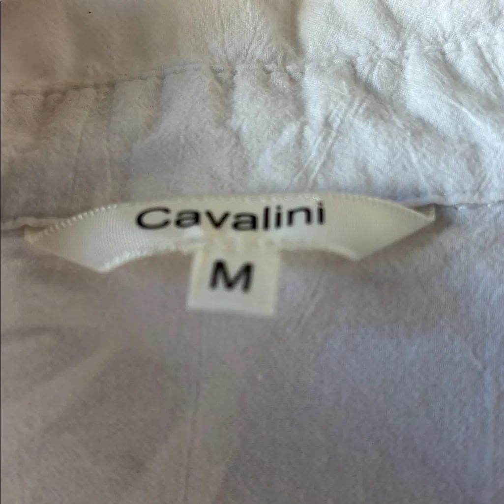 Cavalini Crisp White Shirt medium - Image 4
