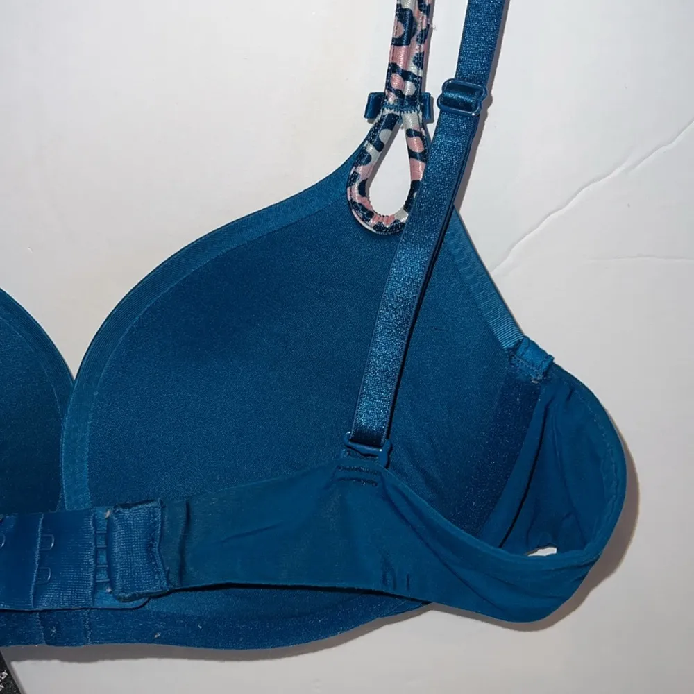 Victorias Secret Bra Womens 34B Teal Blue Sexy Little Things Push Up adjustable - Image 6